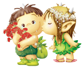 gif bisous enfants